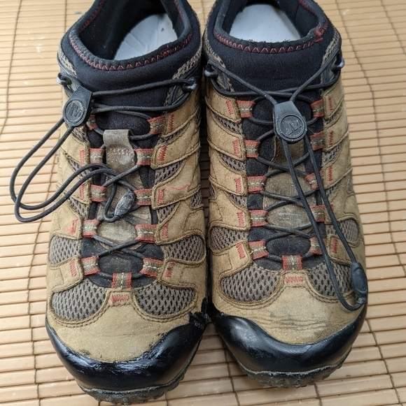 Merrell Chameleon 7 Stretch Boulder Mens US 13 Hiking Shoes J12065 Brown Black. main image 8